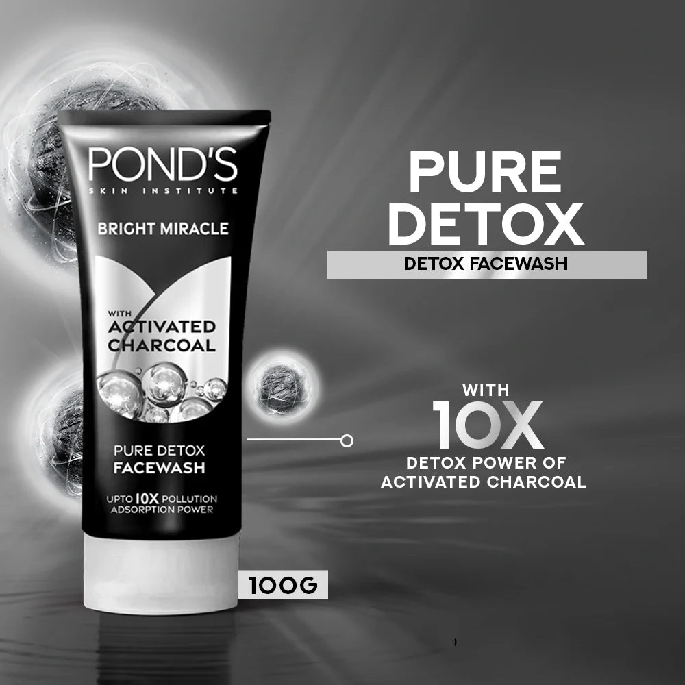 PONDS PURE DETOX ANTI POLLUTION PURITY FACE WASH 100 ML