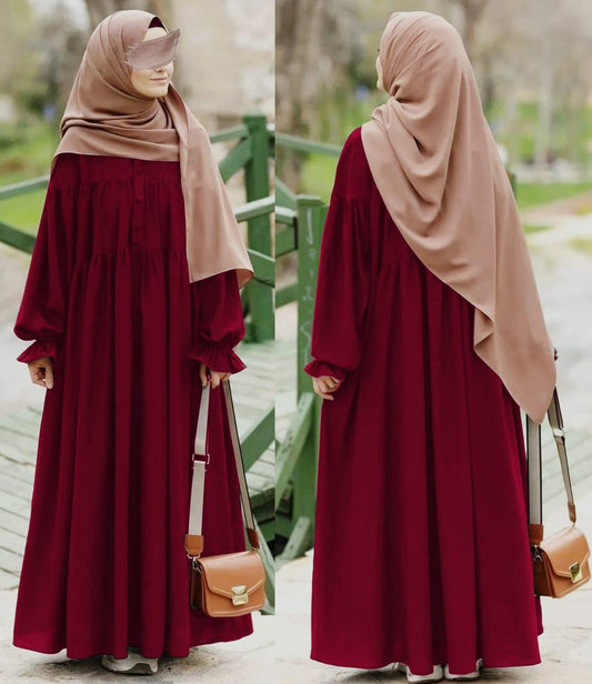 Stylish Georgette Full Abaya With Stoler